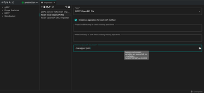 Adding a OpenAPI REST importer from a file