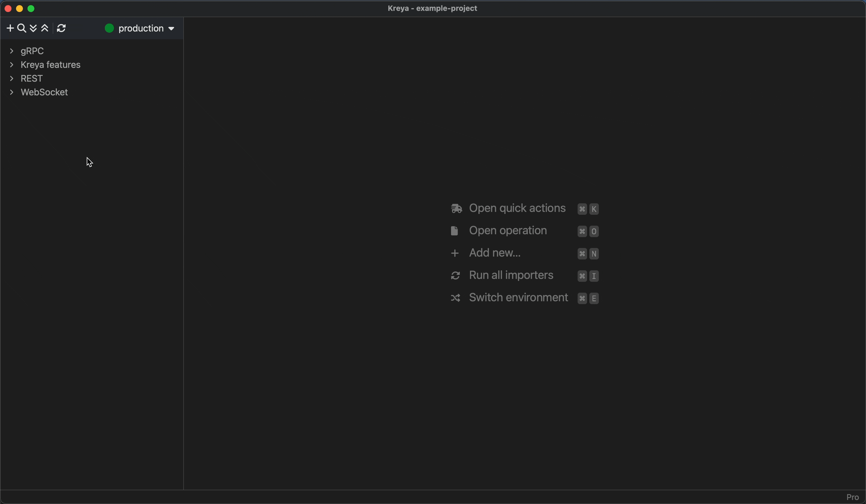 An animation showcasing searching operations, directories and collections.