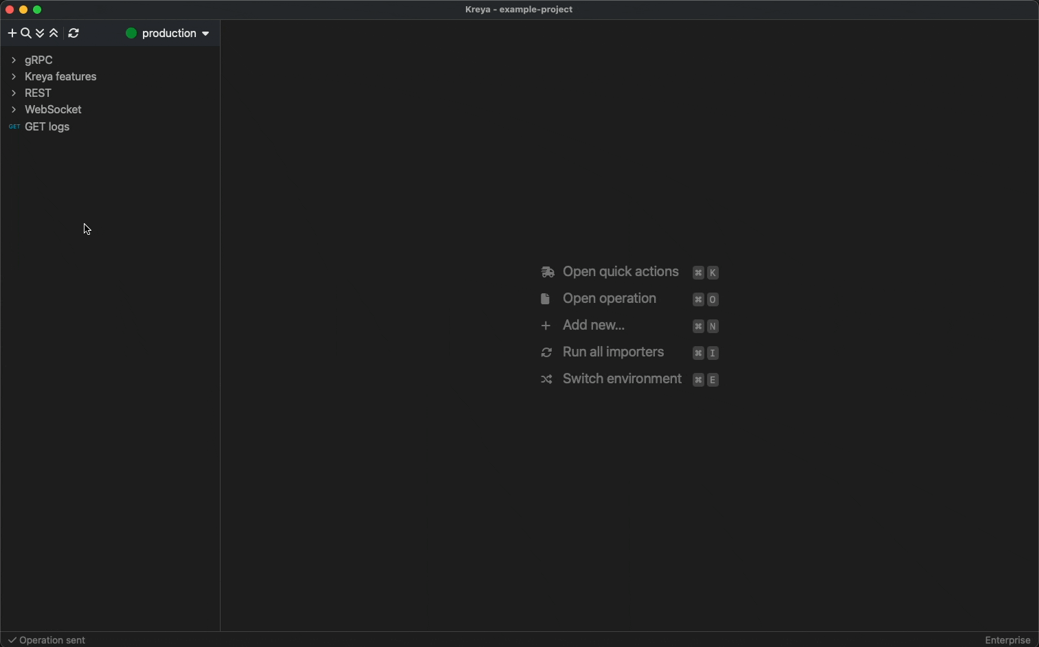 An animation showcasing connecting via unix-socket.